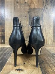 Jimmy Choo “Murphy” Black Leather Ankle Boots Size 8